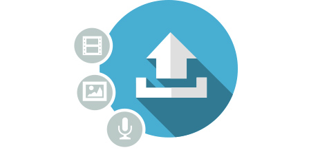 Symbol Medien-Upload
